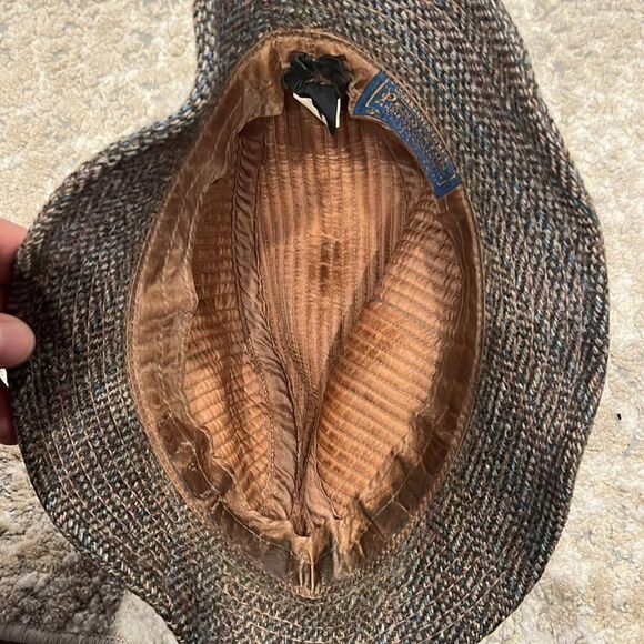 VTG Pendleton Fedora Hat Brown 100% virgin Wool Size M made in USA GUC - Picture 4 of 8